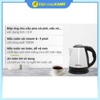 Bình đun siêu tốc Delites 1.5 lít ST15S01