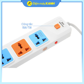 Ổ cắm điện Comet 3 lỗ 2m CES10302