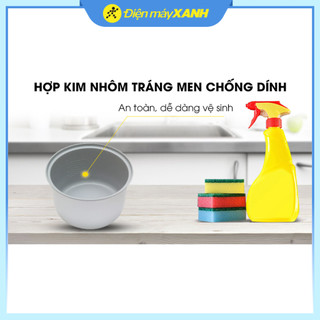 Nồi cơm nắp gài Sharp 1.8 lít KS-N182ETV