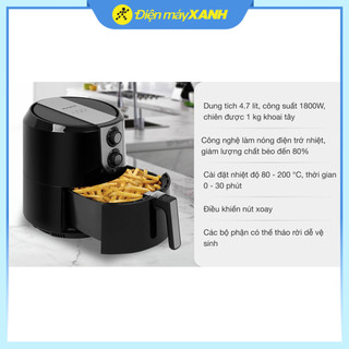  Nồi chiên không dầu Kangaroo KG55AF1 5.2 lít 