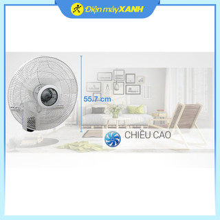  Quạt treo tường Midea 3 cánh FW40 7JR 55W 