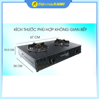 Bếp ga đôi Sunhouse Mama MMBB0787MT