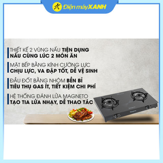 Bếp gas đôi Kangaroo KG8G1A