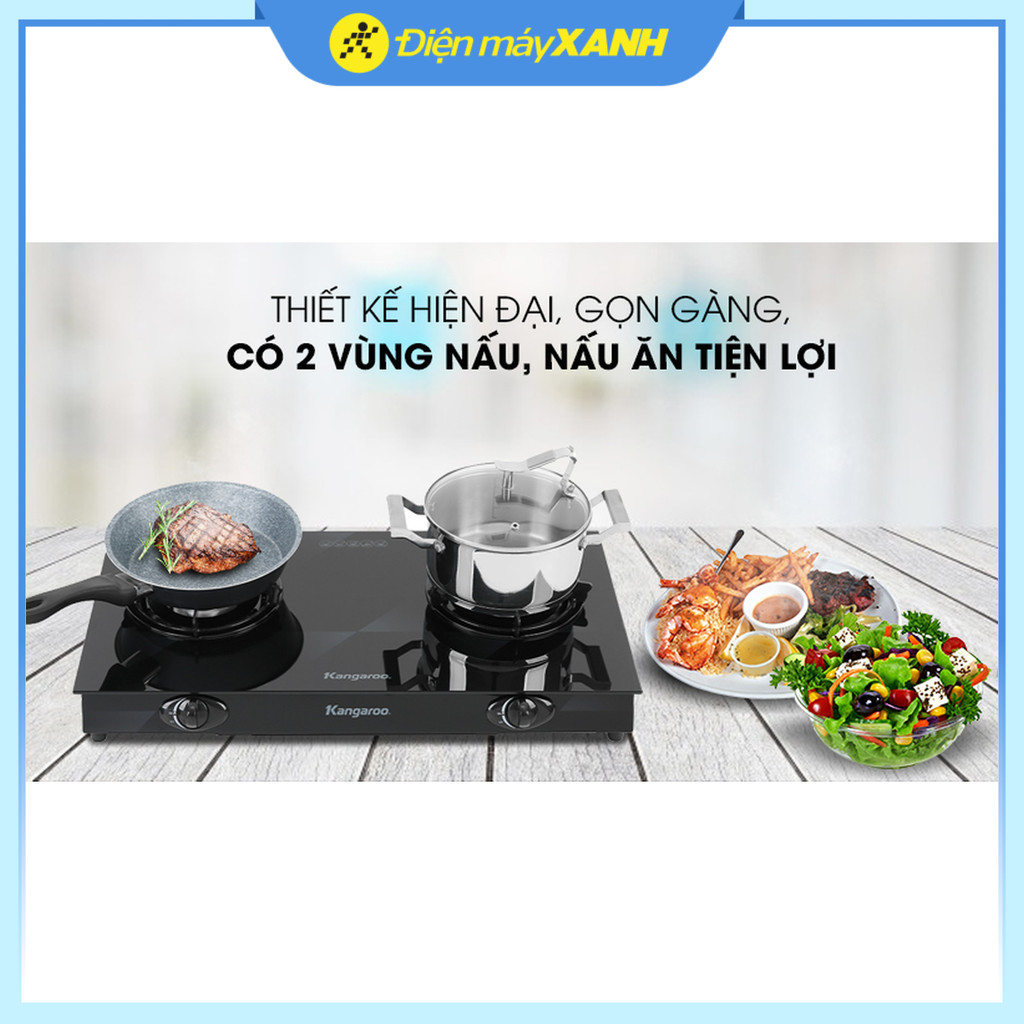 Bếp gas đôi Kangaroo KG8G1A