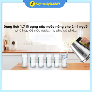 Bình đun siêu tốc Hafele T-907B (535.43.731) 1,7L