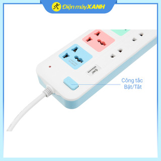 Ổ cắm điện COMET 7 lỗ 3m CES4433