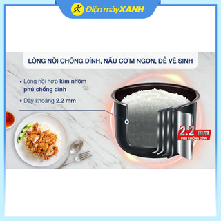 Nồi cơm điện tử Sharp 1.8 lít KS-COM194EV-BK
