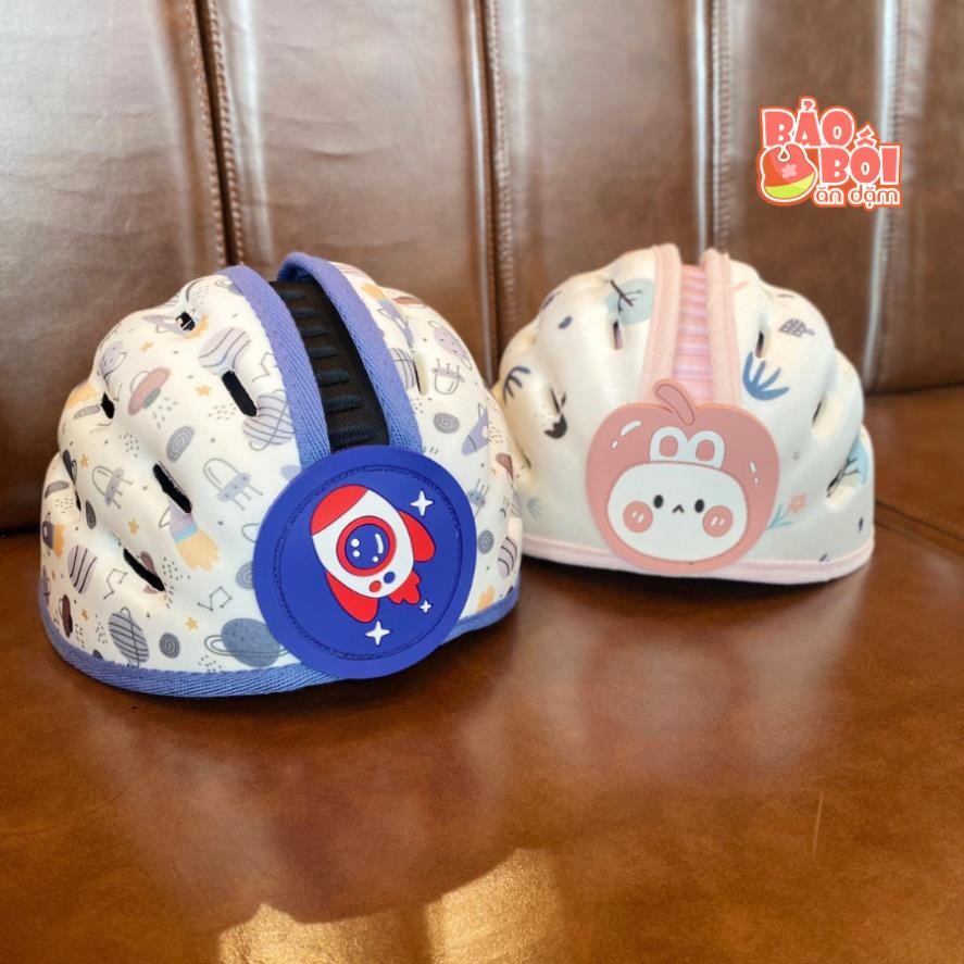 Mũ bảo hiểm bảo vệ đầu cho bé tập đi phong cách Hàn Quốc