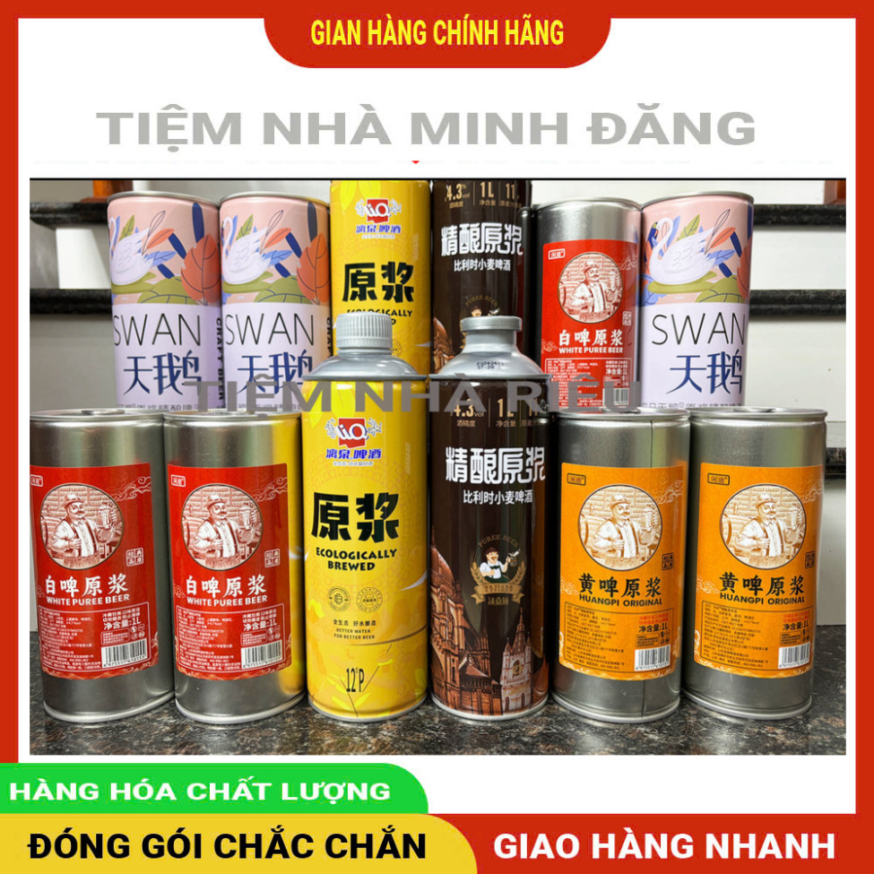 Bia Liquan, bia tiên đế, bia thiên nga, bia lão gia, Keng 1 lít, bia ngon cao cấp thượng hạng thơm n