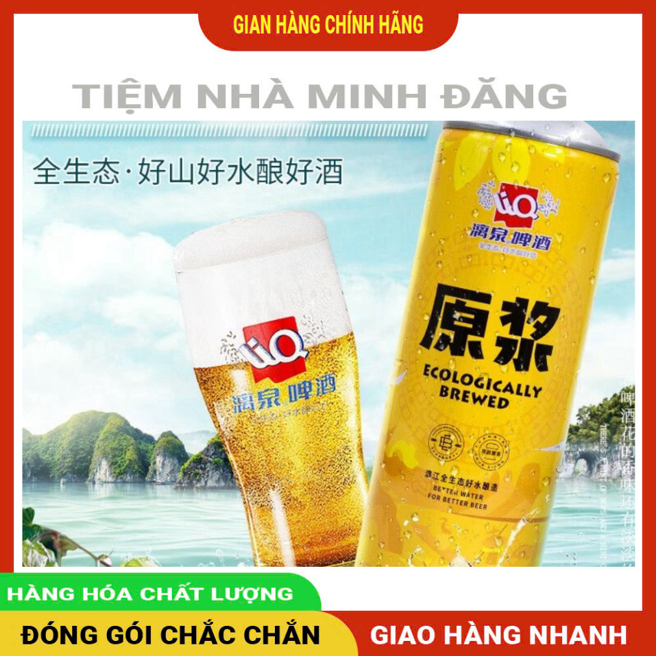 Bia liquan Keng 1 Lít Màu Vàng, Thùng 6 Lon, Thơm Ngon Chất Lượng