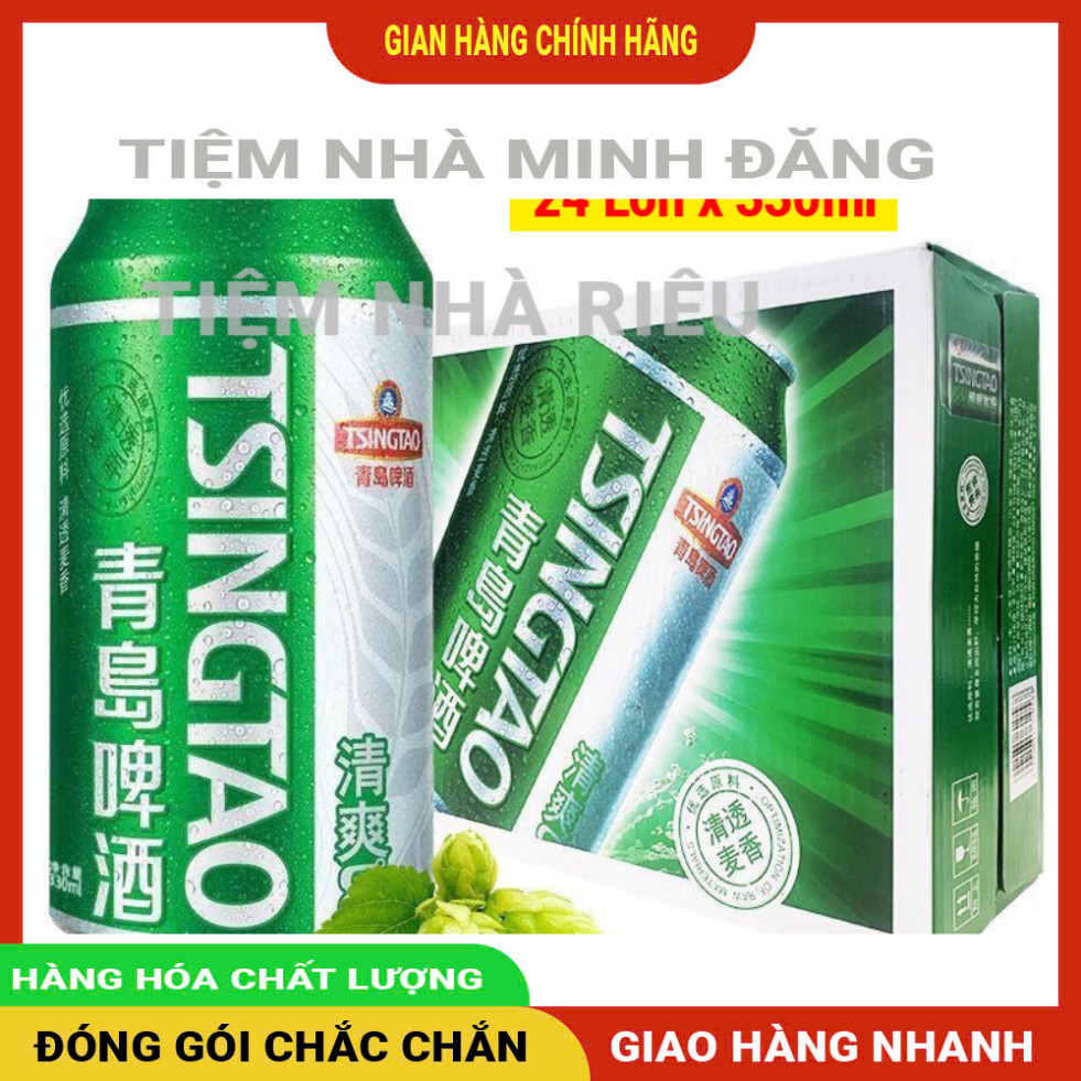 Bia TSINGTAO, Bia Thanh Đảo Thùng 24 Lon Thơm Ngon