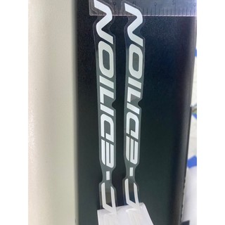Cặt tem dán phuộc rc edition xám decal trong