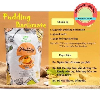 Bột Pudding Barismate Trứng, môn, dưa lưới, socola -
