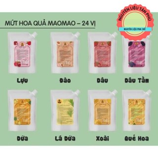 Mứt trái cây Maomao - Túi 1kg vị Đào, Dâu, Dâu Tằm, Thanh Mai, Mận, Lê...