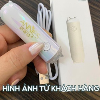 Đèn hơ móng 1 ngón tích điện Annies chính hãng 3W - Máy hơ gel mini cầm tay tiện lợi, đèn hơ mini annies