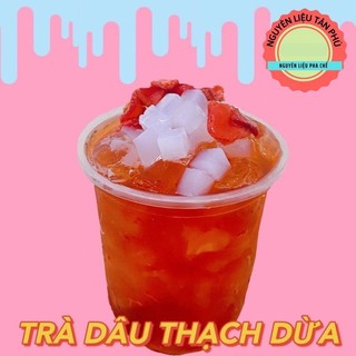 Thạch dừa Ánh Hồng - (Topping trà sữa, trà hoa quả rất giòn ngon) bịch 2kg