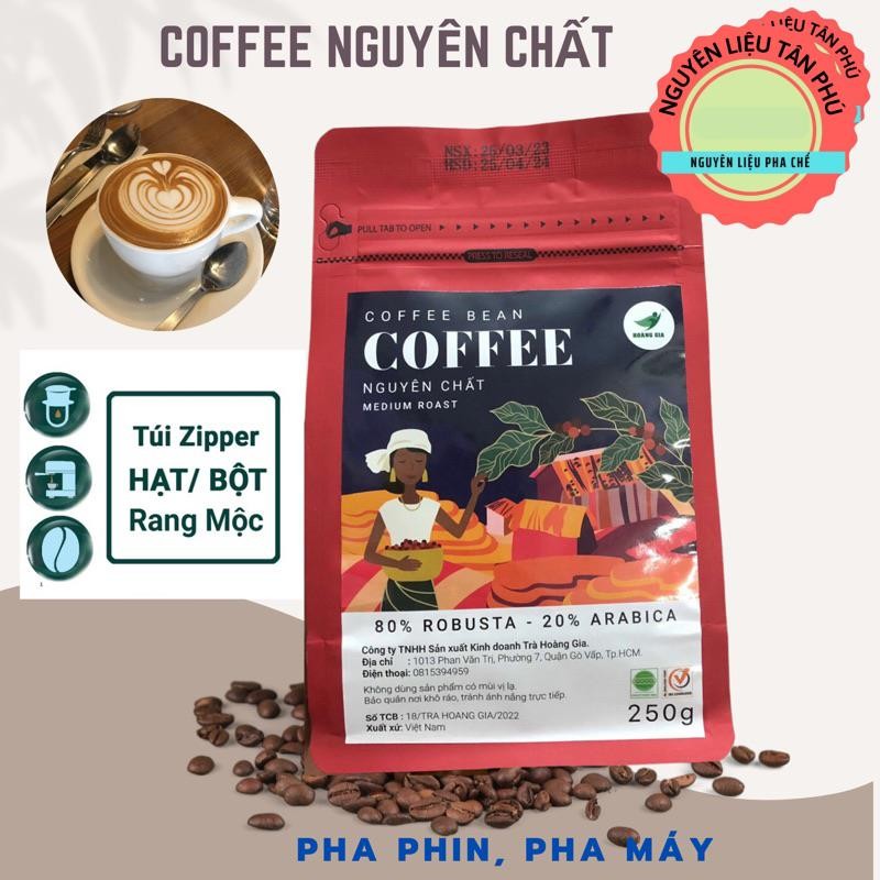 Cà phê nguyên chất rang mộc Robusta mix Arabica