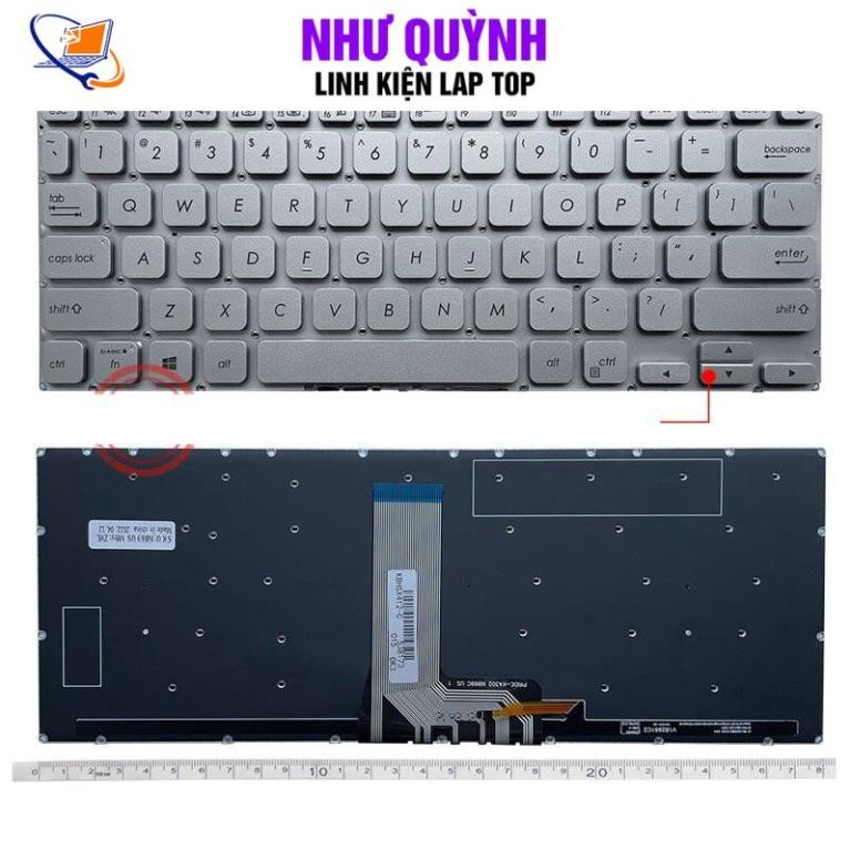 Bàn phím laptop Asus Vivobook 14 X412 X412F X412U A412 A412F MÀU BẠC NEW