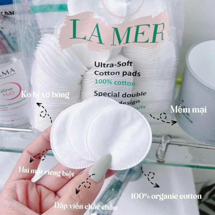 PVN65253 Bông Tẩy Trang Lamer 201 Miếng 100% Cotton Chính Hãng, Bông Tẩy Trang Lamer