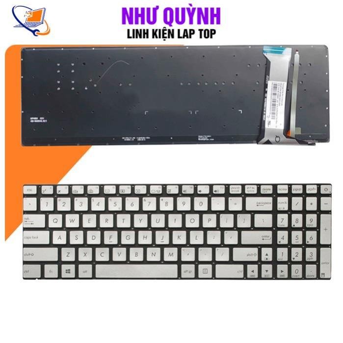 Bàn phím laptop Asus Rog GL552 G550 G550JK G550JX GL550 G551 màu bạc có đèn NEW