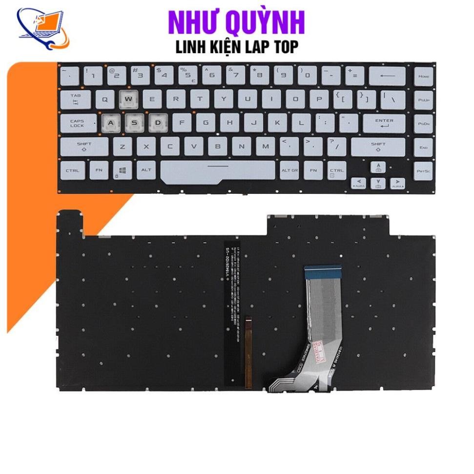 Bàn phím laptop ASUS ROG STRIX G531 G531G G531GU G531GD xám xanh có đèn NEW