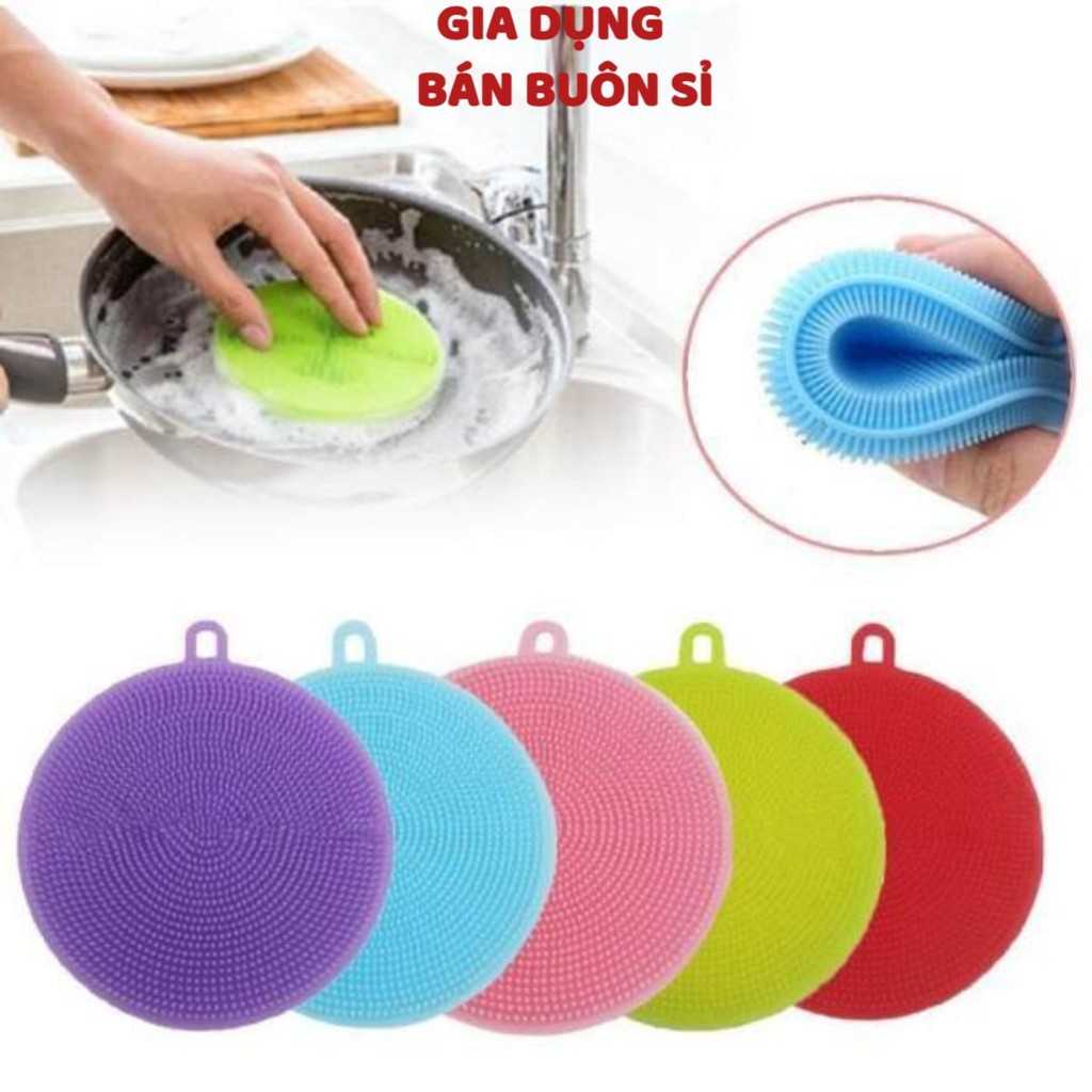 MIẾNG RỬA CHÉN BÁT SILICON ĐA NĂNG