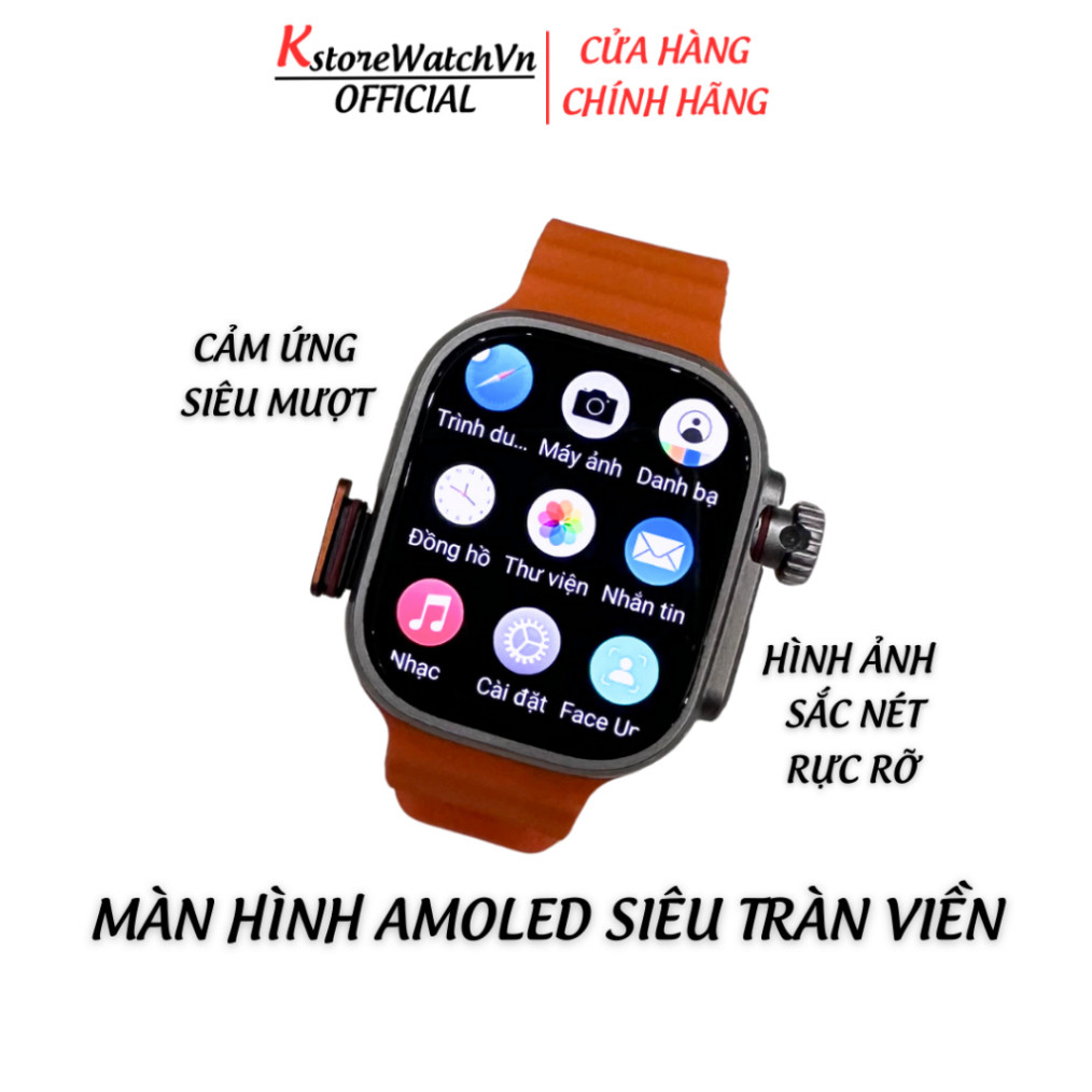 Đồng Hồ Thông Minh Lắp Sim 5G S9 Ultra 2 Pro Max Màn Hình Amoled Chơi Game Tải Ứng Dụng KstoreWatchV