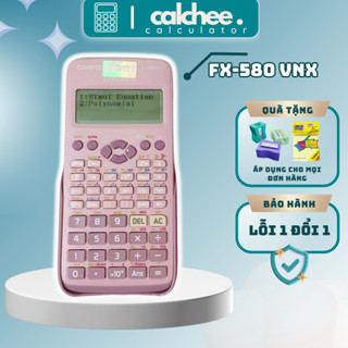 Máy tính casio Fx 580VN X Màu Hồng có chức năng chuyển đổi tiếng việt, Máy tính học sinh casio FX 580VN X giá rẻ