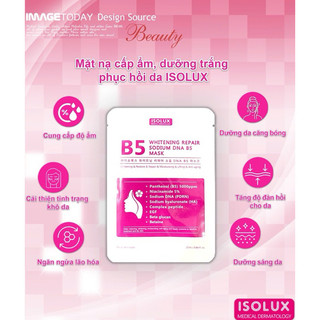 Mặt nạ ISOLUX Whitening repair sodium DNA B5 mask Hàn Quốc 25ml hạn 2027 I21