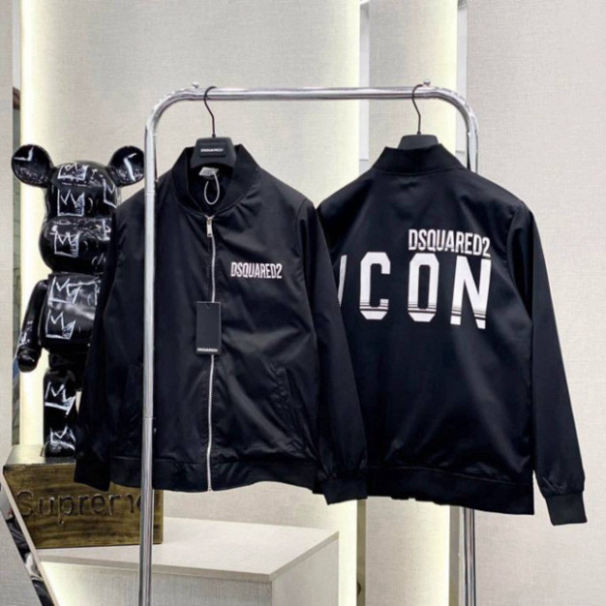 Áo khoác bomber ICON hàng 2 lớp-Áo bomber DSQUARED2 ICON siêu phẩm đông 2024