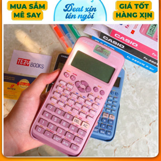 Máy tính CASIO Fx 580VN X thế hệ mới ( Màu Hồng ) Độ Chính Xác Cao - Máy Tính Giá Rẻ - Hàng Thái Bảo Hành 24 Tháng