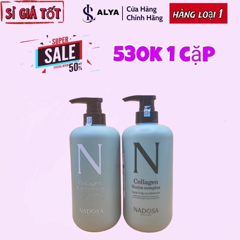 (hàng SALON) cặp dầu gội xả NADOSA 800ML