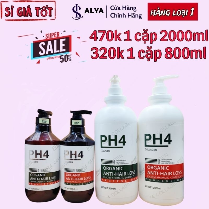 (HÀNG LOẠI 1) cặp dầu gội xả PH4 COLLAGEN