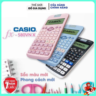 Máy tính CASIO Fx 580VN X thế hệ mới ( Màu Xanh) Độ Chính Xác Cao - Máy Tính Giá Rẻ - Hàng Thái Bảo Hành 24 Tháng (