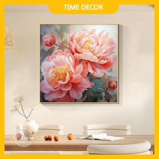 Tranh Tráng Gương Goldsun  " HOA MẪU ĐƠN " In UV5D Cao Cấp. Trang Trí Phòng Khách/ Phòng Ăn/ Phòng Ngủ.