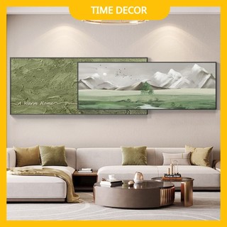 Bộ 2 Tranh Tráng Gương Goldsun " NÚI RỪNG HÙNG VĨ" In UV5D Cao Cấp - Trang Trí Phòng Khách, Phòng Làm Việc.