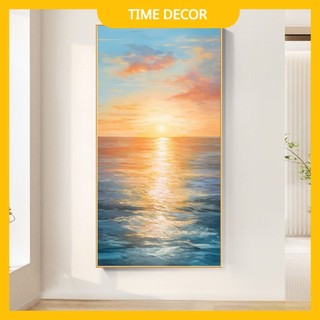 Tranh Tráng Gương Goldsun "HOÀNG HÔN TRÊN BIỂN" IN UV5D Cao Cấp, Trang Trí Phòng Khách/ Phòng Ăn/ Phòng Làm Việc.