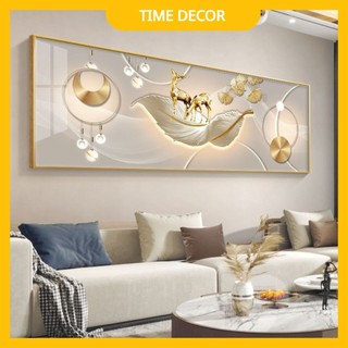 Tranh Tráng Gương Goldsun HƯƠU TÀI LỘC PHÚ QUÝ In UV5D Cao Cấp, Trang Trí Phòng Khách/ Phòng Ăn/  Phòng Ngủ..