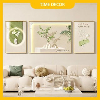 Bộ 3 Tranh Tráng Gương Goldsun Official "Thiên Nhiên Cây Cảnh" Trang Trí Decor Phòng Khách/ Phòng Ăn/ Phòng Ngủ.