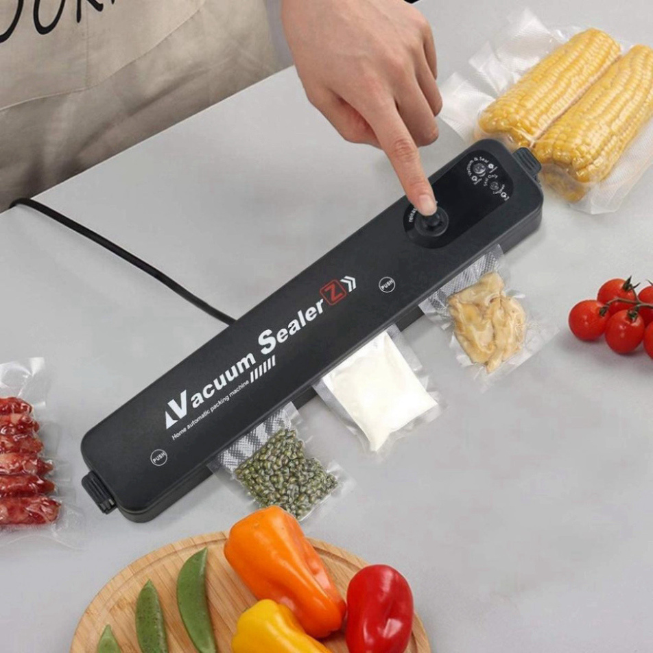 Máy Hút Chân Không Thực Phẩm Mini Gia Đình - Máy Ép Chân Không Kiêm Hàn Miệng Túi