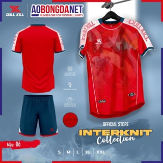 Bộ Quần Áo Bóng Đá Không Logo DullKill Interknit, Bộ Đồ Đá Bóng Chất Vải Cao Cấp Thấm Hút Mồ Hôi