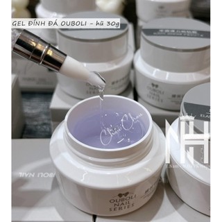 Gel đính đá, charm OUBOLI hũ to, bé làm nail