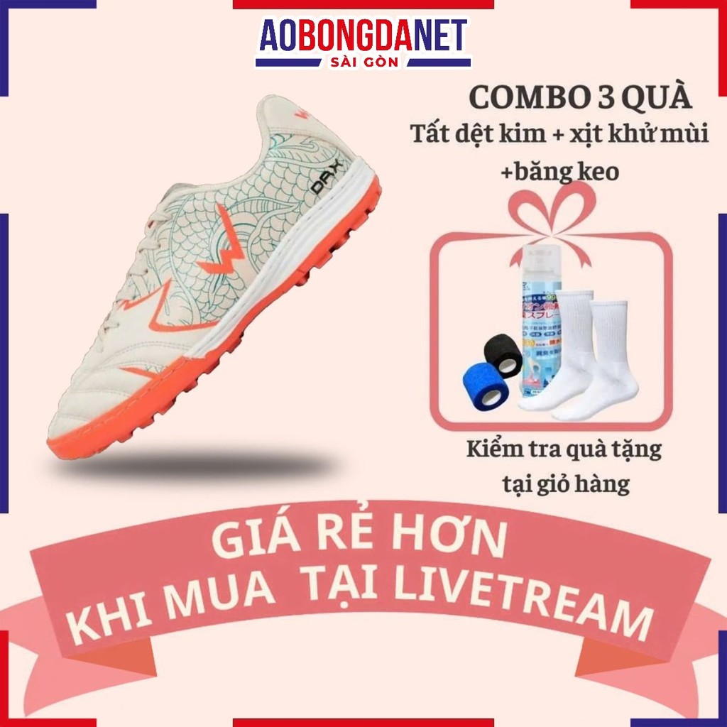 Giày Bóng Đá Wika Dragonx Chính Hãng, Giày Đá Banh DRX Hoàng Đức  Đã Khâu Full Đế