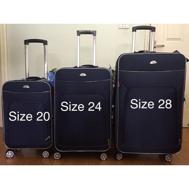 ( VALI CHÍNH HÃNG) Vali vải Công ty Hùng Phát size 20, 24, 28