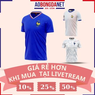 Áo Bóng Đá, Đồ Đá Banh Đội Tuyển Pháp Chất Liệu Vải Mè Hàn Quốc Thấm Hút Mồ Hôi