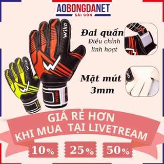 Găng Tay Thủ Môn Wika Sketon Chính Hãng, Găng Bắt Bóng Hỗ Trợ Lực Bảo Vệ Tay Dính Bóng