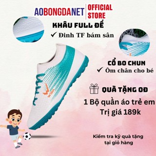 Giày Đá Bóng Trẻ Em Wika Flash Kid Chính Hãng Da Phủ Pu Cao Cấp Chống Bong Tróc Đã Được Khâu Full Đế