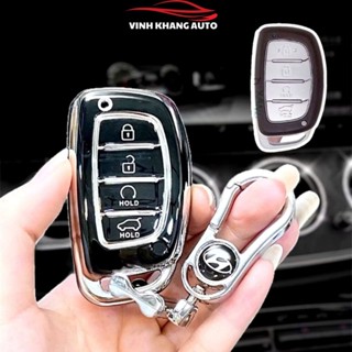 Ốp TPU Dẻo, Ốp Khóa Xe  Dòng Hyundai Creta 2022, 2023 4 Nút,  Bọc Khóa , Bảo Vệ Chìa Khoá