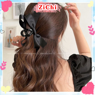 Kẹp tóc nơ đính ruy băng sang chảnh, kẹp càng cua thời trang dành cho nữ ZiChi K4