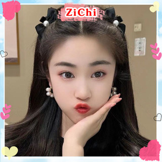  Set 2 kẹp tóc nơ nhung tiểu thư sang chảnh phong cách thời trang dành cho nữ ZiChi SNN02 